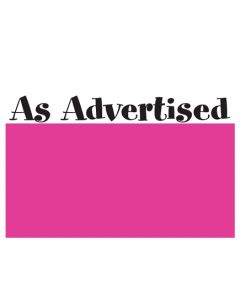 2-Color As Advertised Pink 1 Up - AAP1U