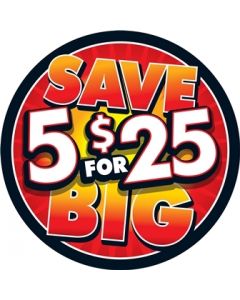5 for $25 Meat Label