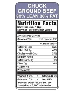 Chuck Ground Beef 80%